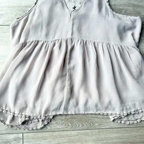 ONE TEASPOON Milky  Rise Flared Loose Fit Top Blouse - Picture 6 of 16